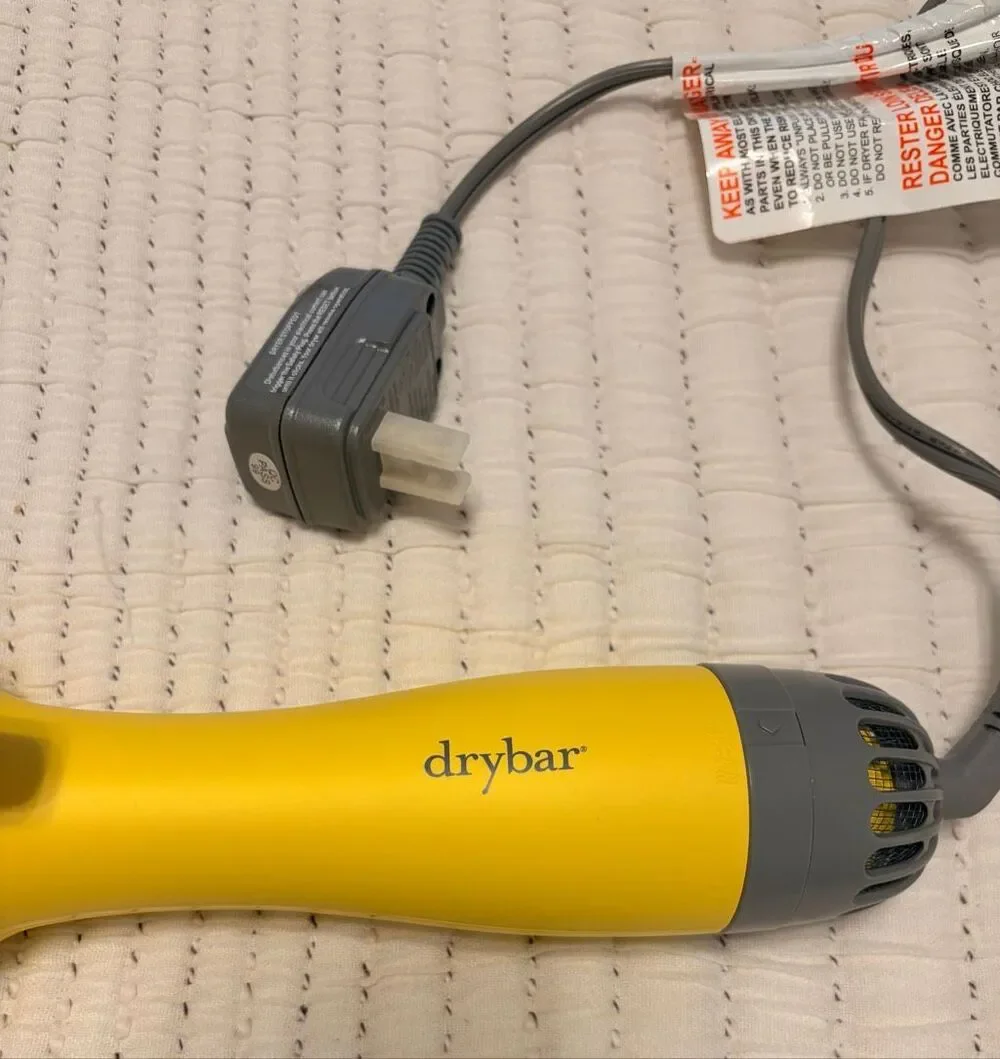 NEW Drybar The Straight Shot Blow-Drying Flat Iron Yellow Ionic Styler No Box